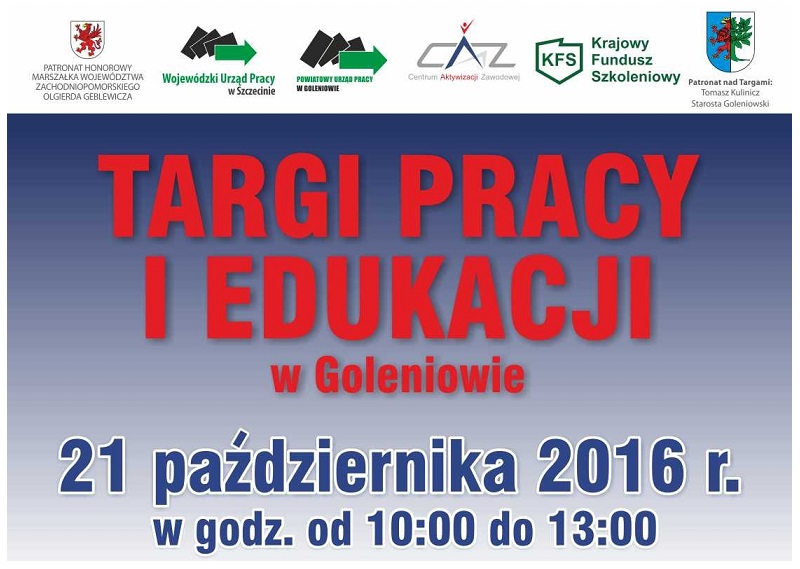 Bierzemy udział w Targach Pracy i Edukacji w Goleniowie 2016